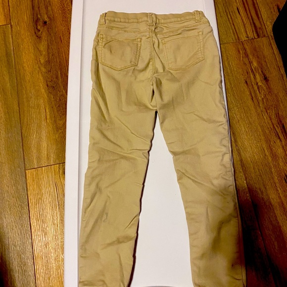 Girls khaki jeggings - Picture 2 of 2